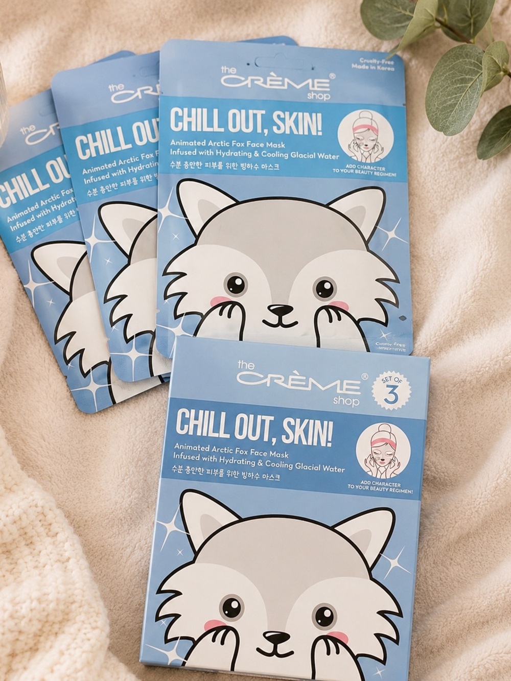The Crème Shop Chill Out, Skin! Arctic Fox Face Mask – Blue